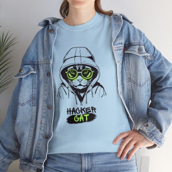 Code Whiskers: The Cyber Purr-ogrammer Tee - Image 9