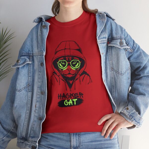 Code Whiskers: The Cyber Purr-ogrammer Tee - Image 129