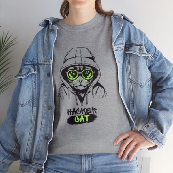 Code Whiskers: The Cyber Purr-ogrammer Tee - Image 45