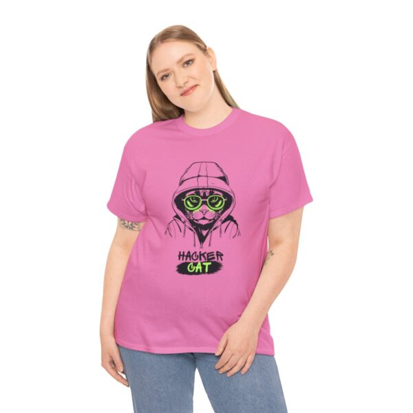 Code Whiskers: The Cyber Purr-ogrammer Tee - Image 112