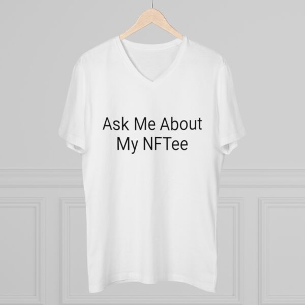 Ask Me About My NFTee V-neck - Image 5