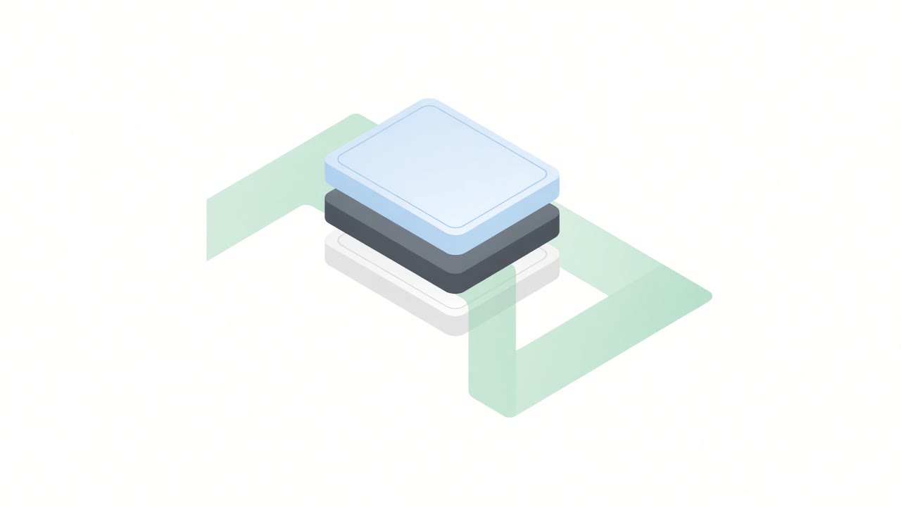 Two blank geometric chips with a graphite barrier and diverting mint path